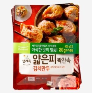 풀무원식품 얇은피꽉찬속 김치만두 800g