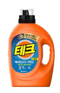 엘지생활건강 테크 베이킹소다 + 구연산 액체세제 일반 3000ml
