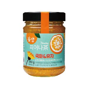 꽃샘 피어나茶 국화&유자 350g