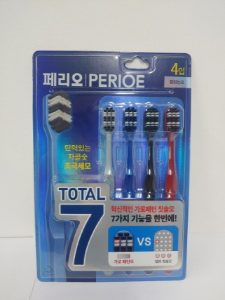 엘지생활건강 페리오S 토탈7 칫솔 4입