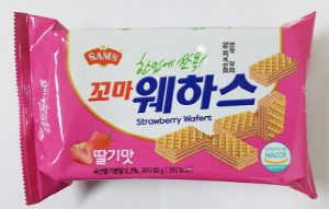 삼아인터내셔널 꼬마웨하스딸기맛 70g