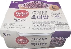 씨제이제일제당 햇반흑미밥 130g*3ea