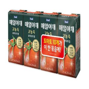 매일유업 매일야채 고농축 토마토의 힘 125ml*4