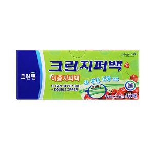 크린랩 크린지퍼백 대용량 22cmx25cmx100매