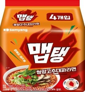 삼양식품 맵탱청양고추대파라면 110g*4입