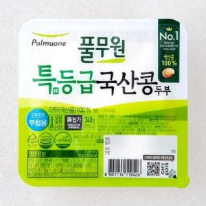 풀무원식품 풀무원국산콩두부단단한부침용 340g