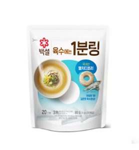 씨제이제일제당 멸치디포리 육수에는 1분링 80g