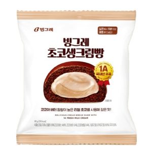 빙그레 초코생크림빵 90g