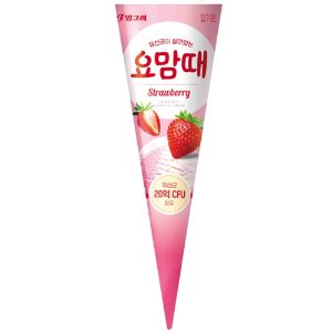 빙그레 요맘때 딸기 콘 150ml