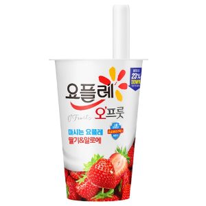 빙그레 요플레 오프룻 딸기.알로에 180ml