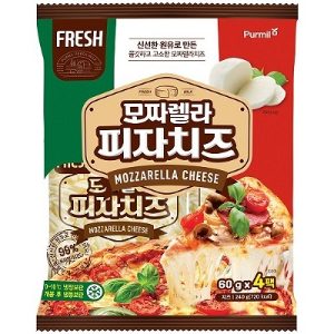 푸르밀 모짜렐라 피자치즈 60g*4ea