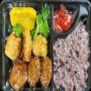 에이치앤파이 찰흑미밥 텐동 300g