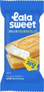 라라스윗 저당 생우유 모나카 140ml