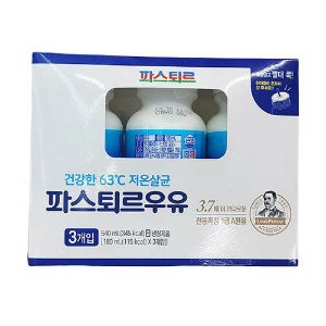 롯데웰푸드 파스퇴르 후레쉬우유 180mlx3ea