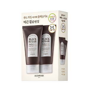 스킨푸드 블랙슈가 퍼펙트 스크럽 폼 180g*2