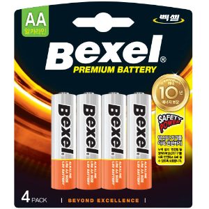 에스엠벡셀 배터리 알카라인건전지 AA 4입 1.5v