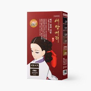 새앙머리헤어칼라크림 4s 진한갈색