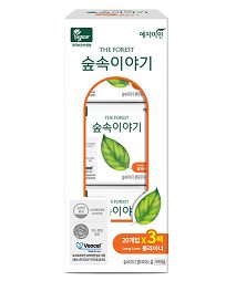 웰크론헬스케어 숲속이야기 텐셀 팬티라이너 롱 20p*3개